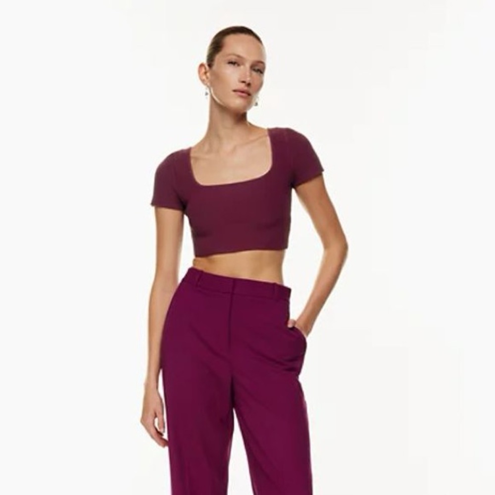 Babaton Purple Crop Top   NWT